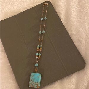 Turquoise and Gold Necklace